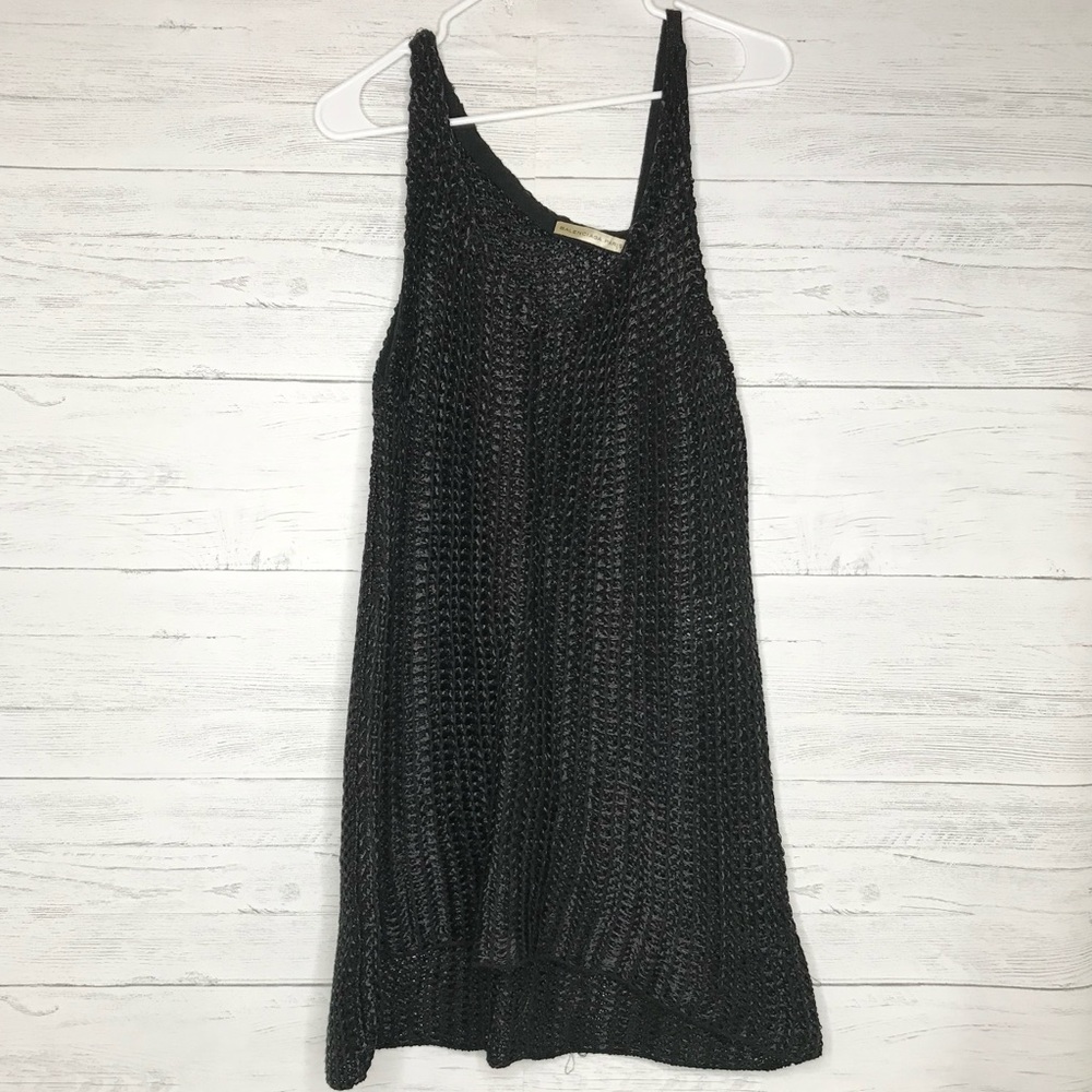 Balenciaga Black Woven Asymmetrical Dress Silk
